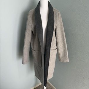 Banana Republic wool blend reversible coat